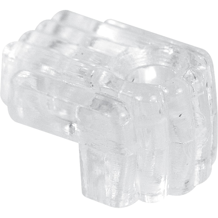 Prime-Line 1/4 in., Clear Acrylic Mirror Clip with Screw and Anchor, PK6 U 9003